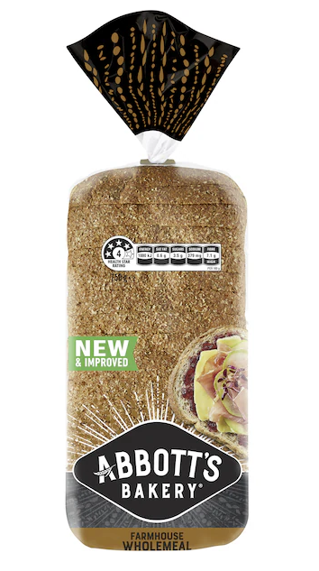 [bread-AbbFW] Abbott's Bakery Farmhouse Wholemeal Bread Sandwich Slice Loaf 750g (Pre Order 3 Days)
