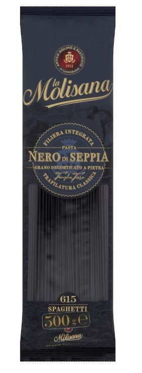 [pasta-SpagSQUID] Squid Ink Spaghetti (Nero Di Seppia) Pasta Dried 500g x 18 CARTON La Molisana