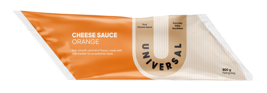 Cheese Sauce Orange 10kg (20 x 500g) CARTON Universal