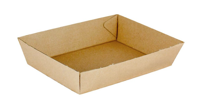 [food-trayL3EC] Food Tray Corrugated Board Kraft Large No. 3 240pc CARTON Envirochoice