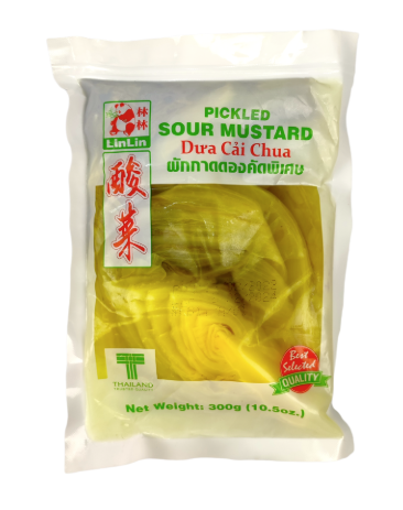 [mustard-pickledLinLin] Sour Pickled Mustard 300g Packet Lin Lin (Pre Order 2 Days)