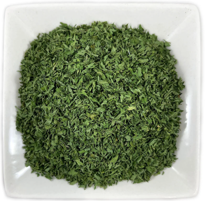 [parsley-green1kg] Parsley Dried Very Green (4mm) 1kg Bag Evoo QF