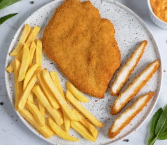 [schnitzel-chick10kg] Chicken Breast Panko Schnitzel 300g/10kg Carton Frozen Melco Foods