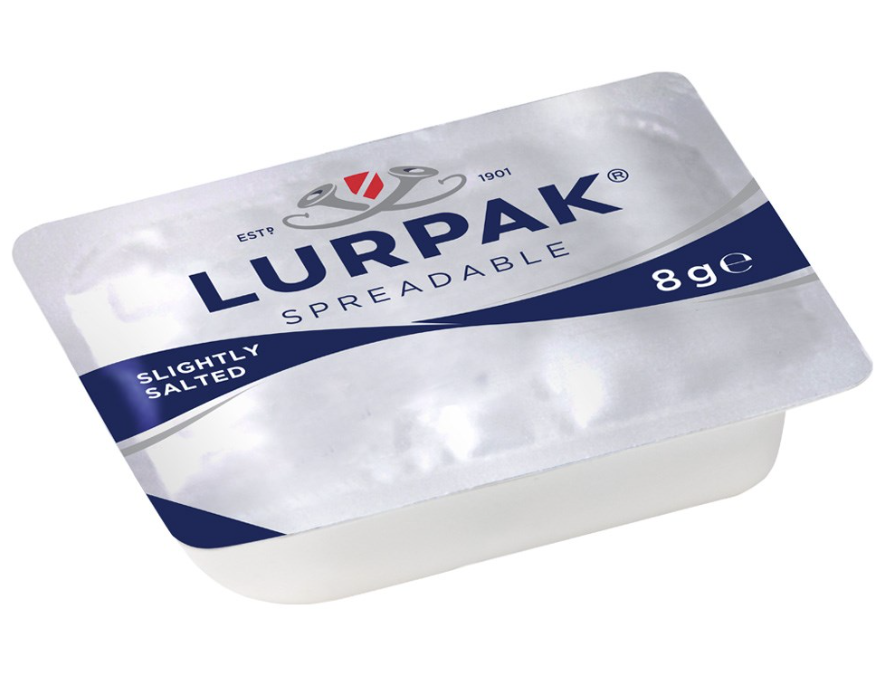 [butter-LurpakPC8g] Butter Portions Lightly Salted 6 x 100pcs (8g) CARTON ONLY Lurpak