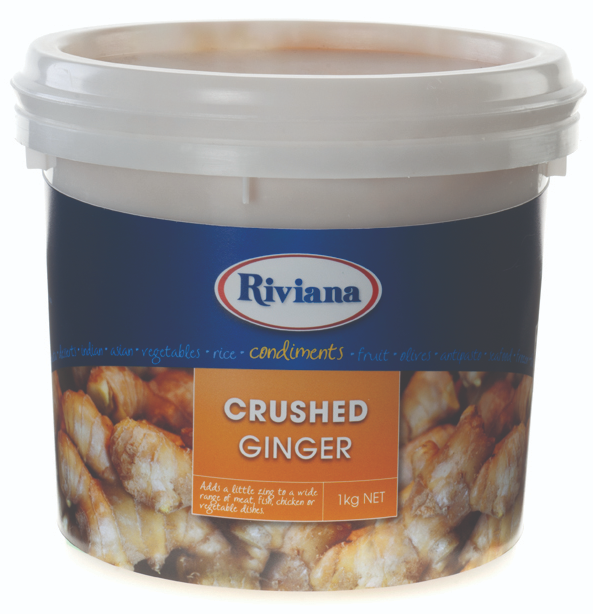 [ginger-1kgRiviana] Ginger Crushed 1kg Tub Riviana
