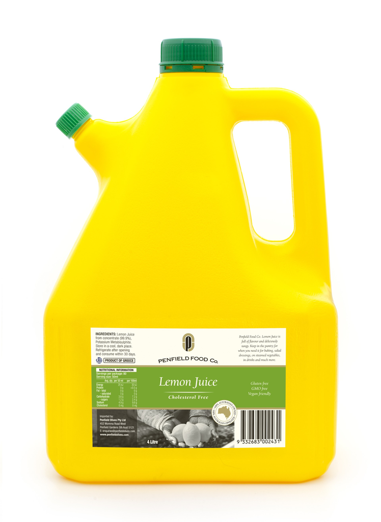 [lemon-4lt] Lemon Juice GF 4lt Penfield