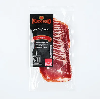 [coppa-sliced100gMD] Coppa Mild Sliced 100g Packet Mondo Doro