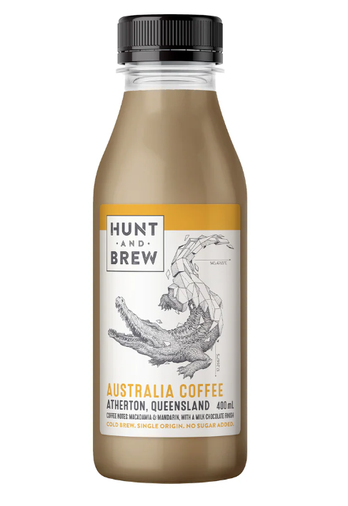 [coffee-ausHB400] Australia Cold Brew Iced Coffee 8 x 400mL CARTON Hunt & Brew (Pre Order 3 days)