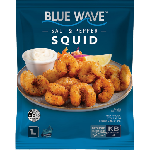 Salt & Pepper Squid 3x1kg Carton Frozen Blue Wave