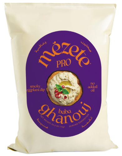 [dips-baba1kg] Baba Ghanoush Dip Authentic Middle Eastern 1kg Pouch Mezete