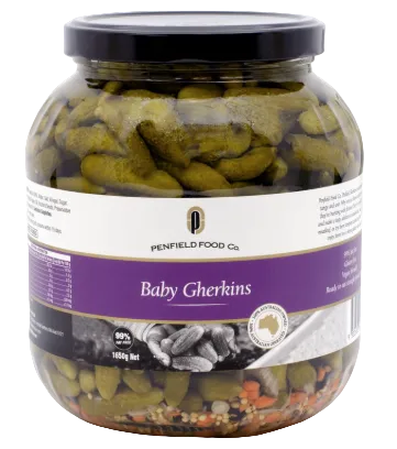[gherkins-baby] Baby Gherkins 1650g Jar Penfield