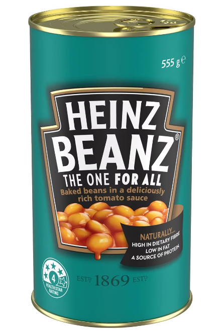[bean-baked555] Baked Beans 555g Heinz
