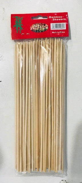 [skewers-8"] Bamboo Skewers 8" x 100 Packet (20cm)