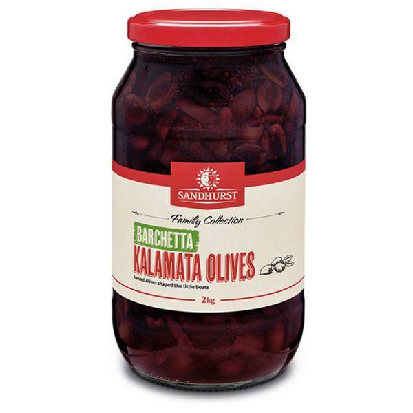 [olive-Barch2kg] Barchetta Olives in Brine Halves 2kg Sandhurst