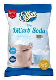 [bicarb2] Bicarbonate (Baking) Soda 2kg Bag Edlyn