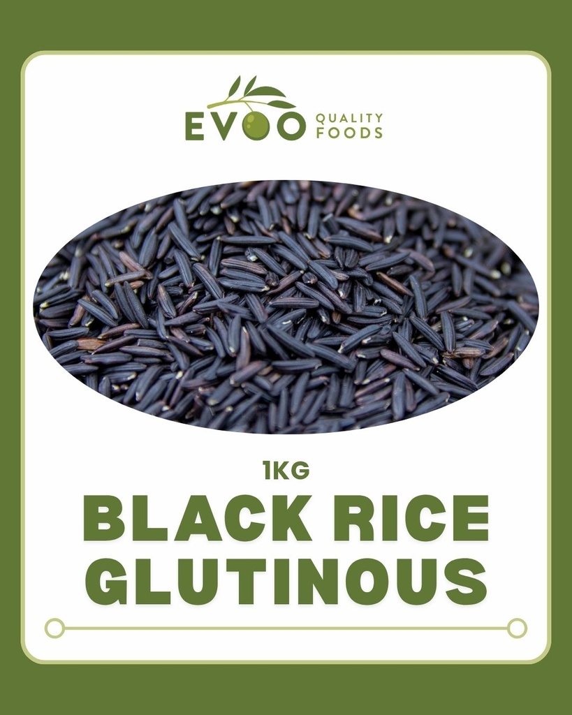 [rice-glutBlack] Black Glutinous Rice 1kg EVOO