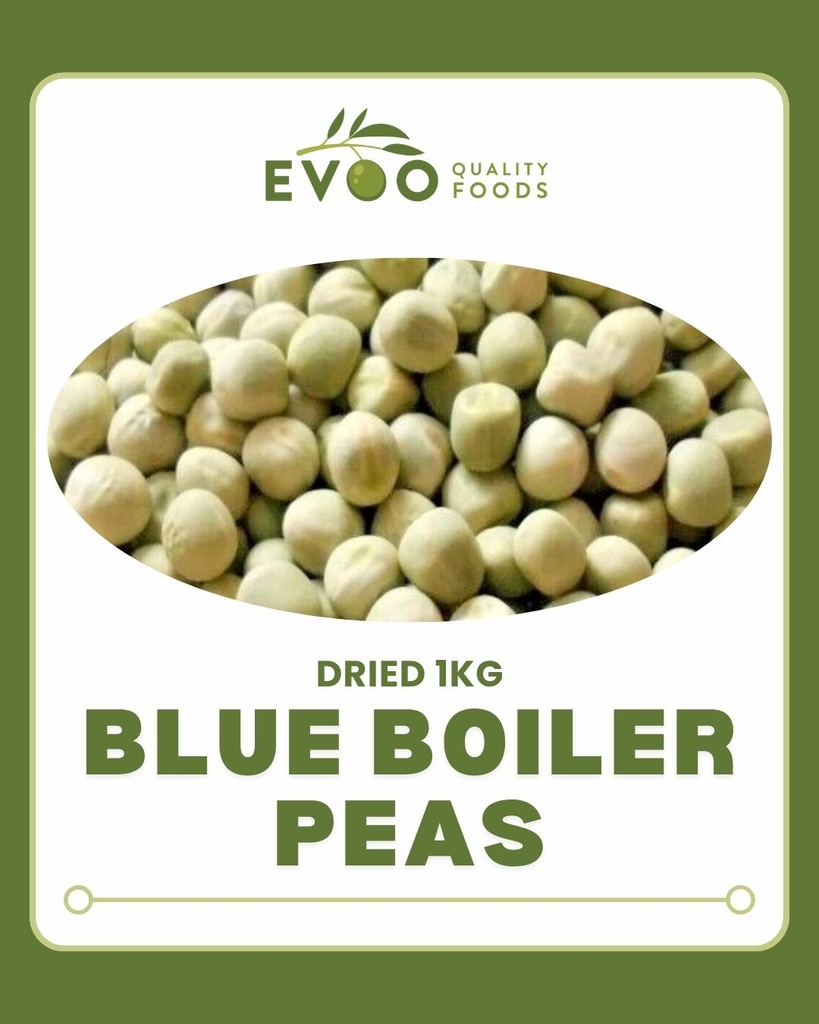 [peas-blueboiler] Blue Boiler Peas Dried 1kg Evoo QF