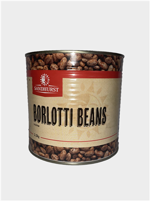 [bean-borlA9] Borlotti Beans A9 (2.5kg) Tin Sandhurst