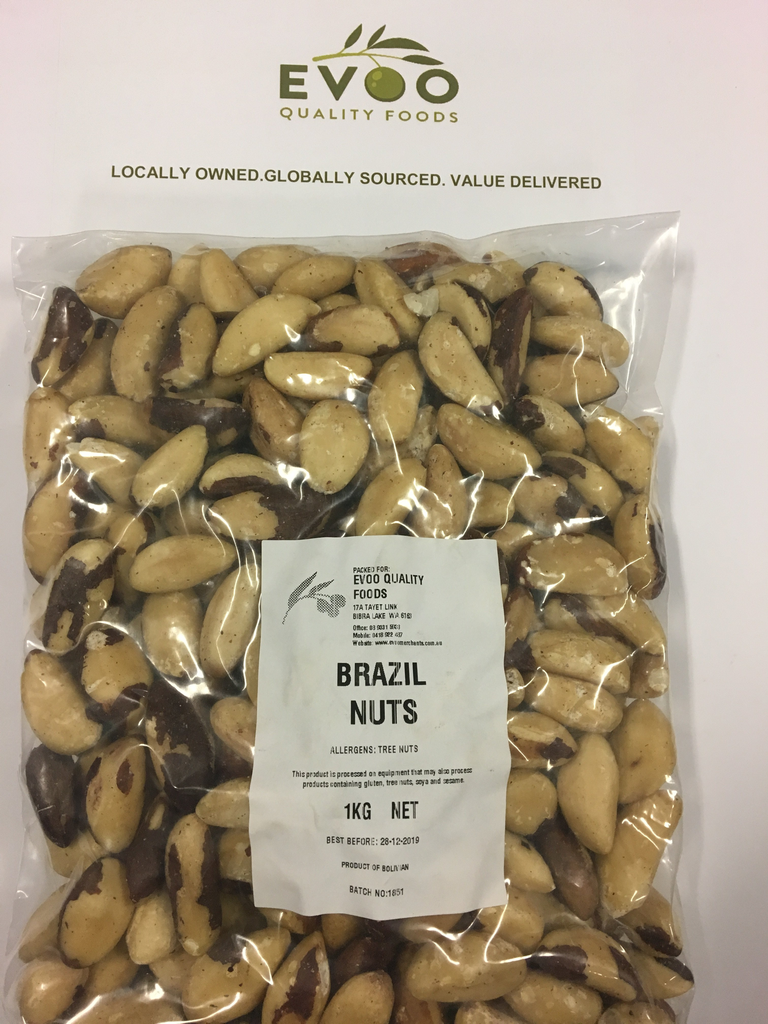 [nuts-brazil] Brazil Nut Kernels 1kg Bags Evoo QF