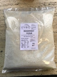 [flour-BuckW] Buckwheat Flour 1kg Bag Evoo QF