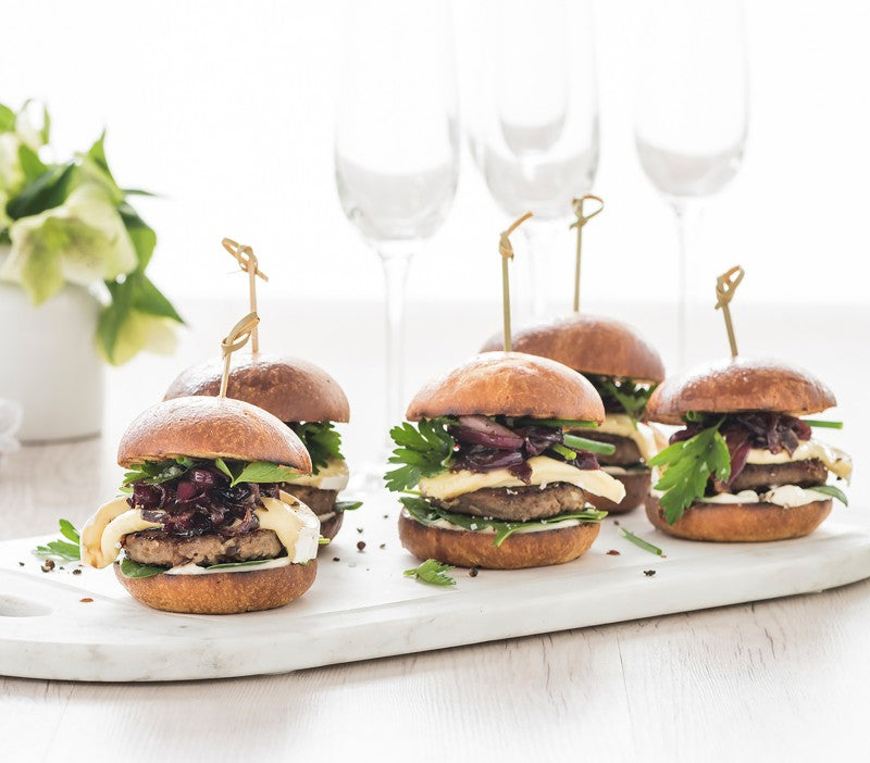 [burger-40] Burger Slider Angus Beef Patties 40gm x 80 pc Angel Bay (75385) (D)