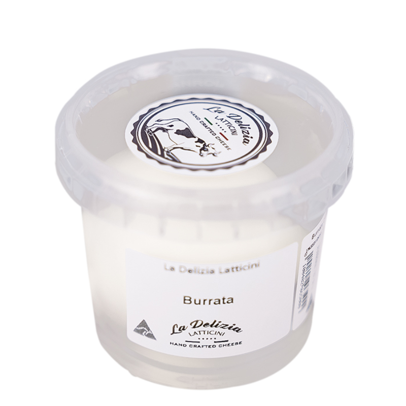 [burrata-frshLD] Burrata Cheese Fresh (8pc x 100g) Tub La Delizia (2 Day Pre Order)