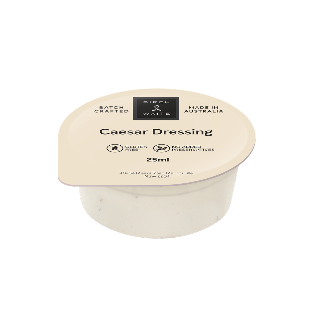Caesar Dressing Portion Control 25ml x 210 - Case Birch & Waite (Refrigerated) (Pre Order)