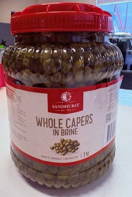 [capers-vine] Capers Whole in Brine 2kg Sandhurst