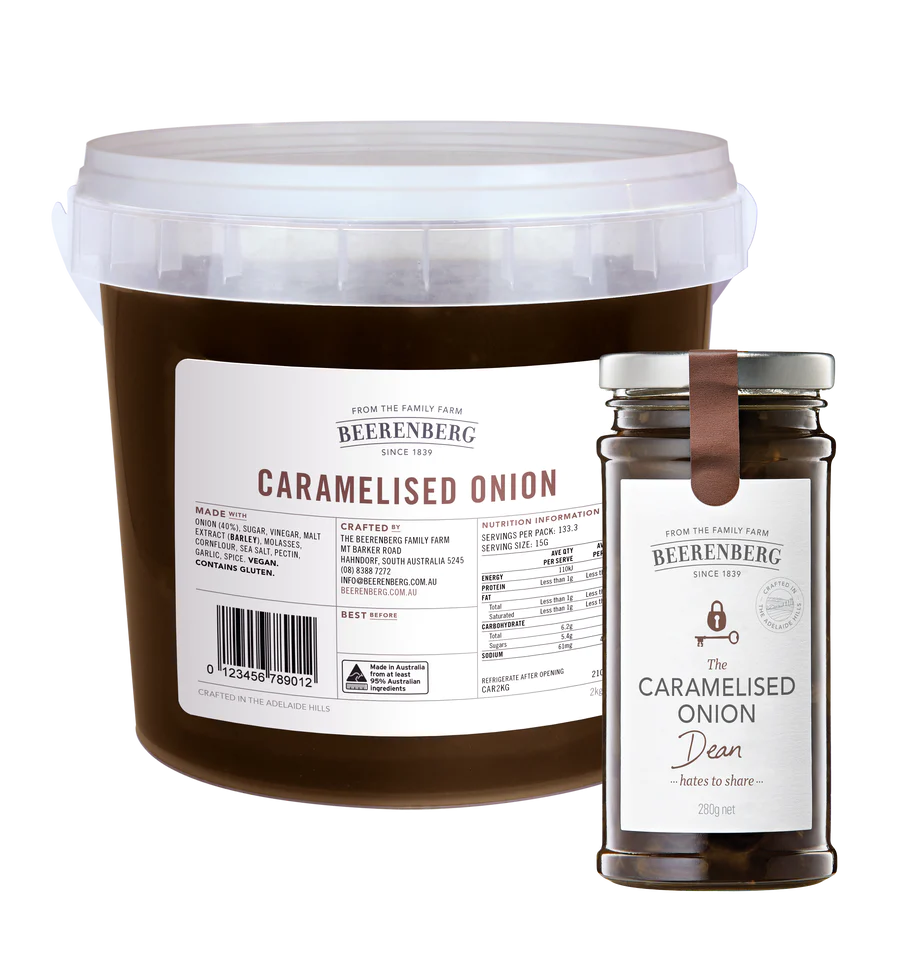 [onion-caraBB] Caramelised Onion 2kg Tub Beerenberg