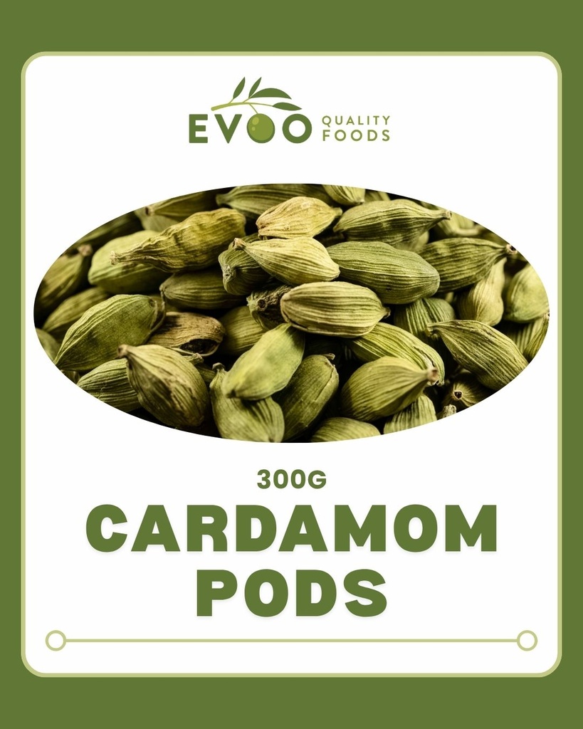 Cardamom Pods 300g Tub Evoo QF