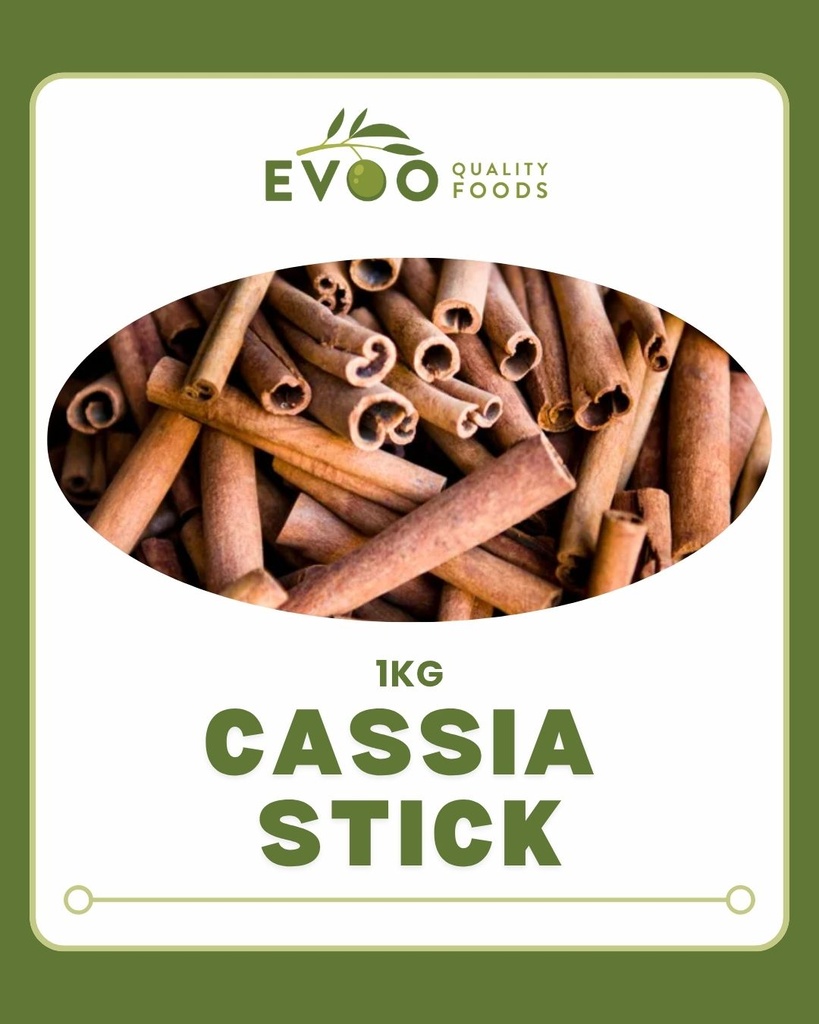 [cassia-sticks1kg] Cassia Sticks (Not Cinnamon Quills) 1kg Bag Evoo QF