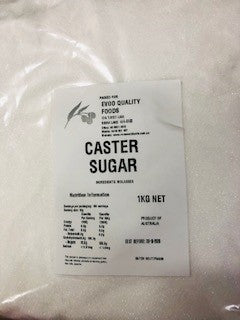 [sugar-caster] Caster Sugar 1kg Bag Evoo QF
