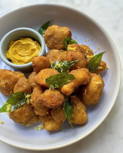 [cauli-poppers5kg] Cauliflower Popcorn (Poppers) 5 x 1kg Carton Frozen Made By Kade