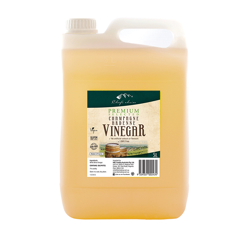 [vinegar-champ5lt] Champagne Vinegar 5lt Bottle Chefs Choice