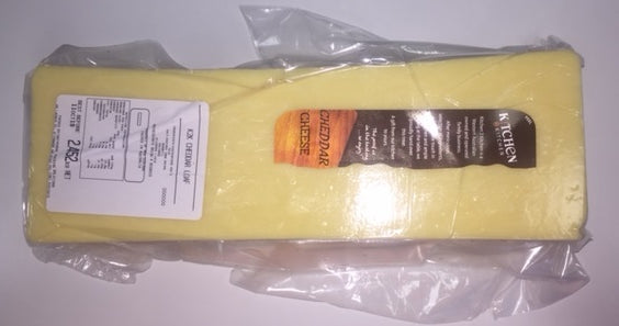 [ched-BlockRW] Cheddar Cheese Block 2.5kg RW approx, Priced per KG Kitchen 2 Kitchen