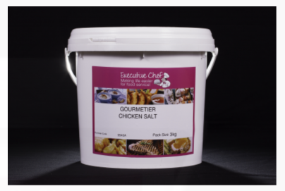 [salt-chickenGF3kg] Chicken Salt Gourmetier Gluten Free 3kg Tub Executive Chef