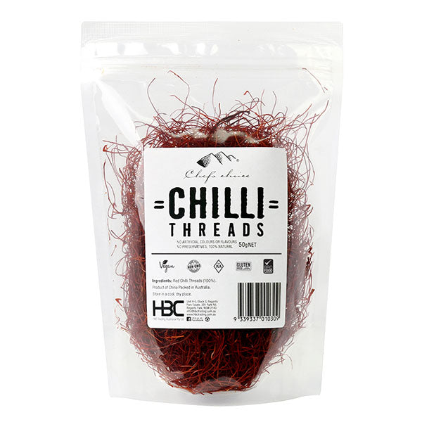 [chilli-thread] Chilli Strips / Threads 50g Chef's Choice