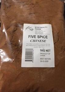 [chinese5-1kg] Chinese Five Spice 1kg Bag Evoo QF