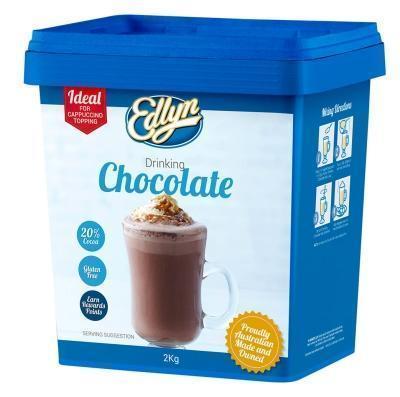 [choc-drinking] Chocolate Drinking 2kg Tub Edlyn