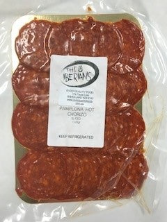 [chorizo-pamplona] Chorizo Pamplona Hot Sliced 500g pkt Picasso Bites (Pre order 3 days)