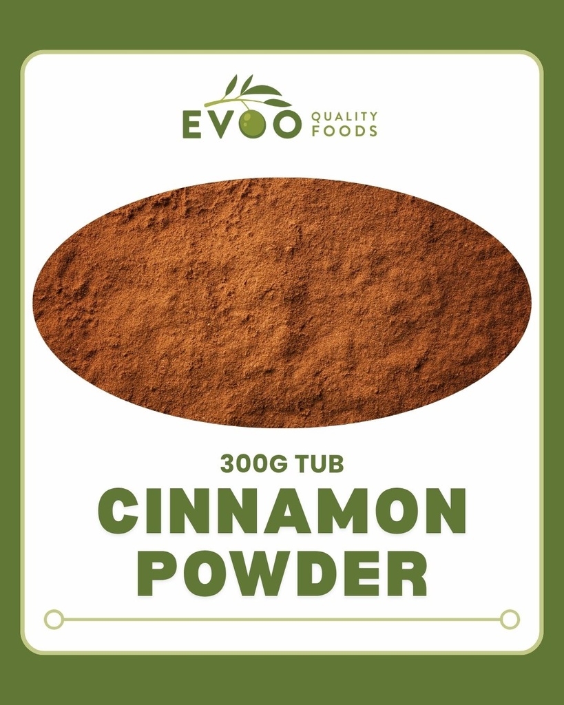 [cinnamon-G300] Cinnamon Powder 300g Tub Evoo QF