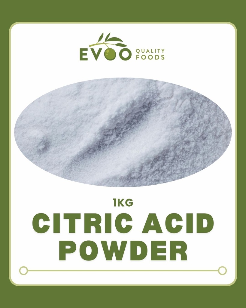 [citric-AcidP] Citric Acid Powder 1kg Evoo QF