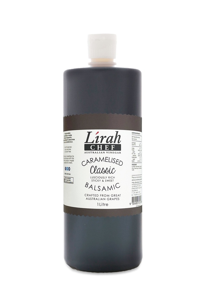 [Lirah-ClassicBals] Classic Caramelised Balsamic 1lt Lirah Chef