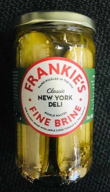 [pickles-frankiesdeli] Classic New York Deli Pickle Halves 6 x 680g CARTON ONLY Frankies Fine Brine