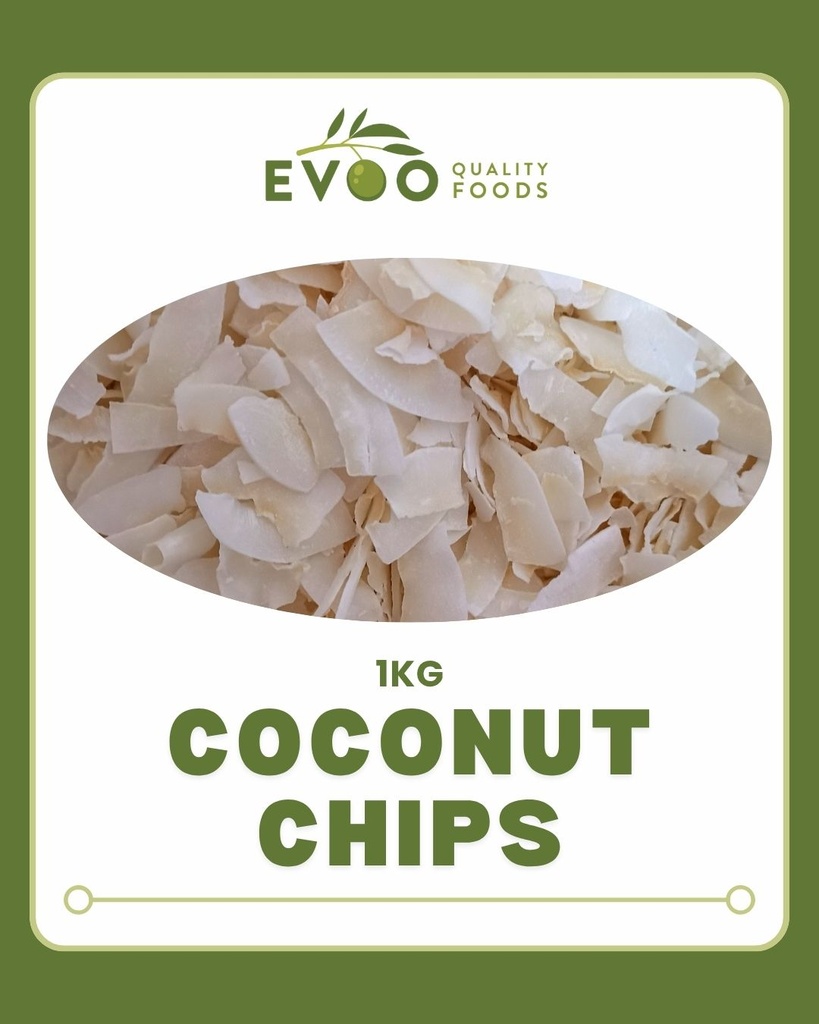 [coconut-Chips] Coconut Chips Shaved/ Flakes 1kg Bag Evoo QF (1)