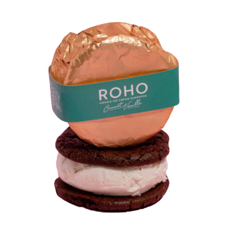 [coconut-roho] Coconut Vanilla GF & DF Icecream Sandwich 175g x 64pcs Carton Frozen Roho (Pre order 5 days)