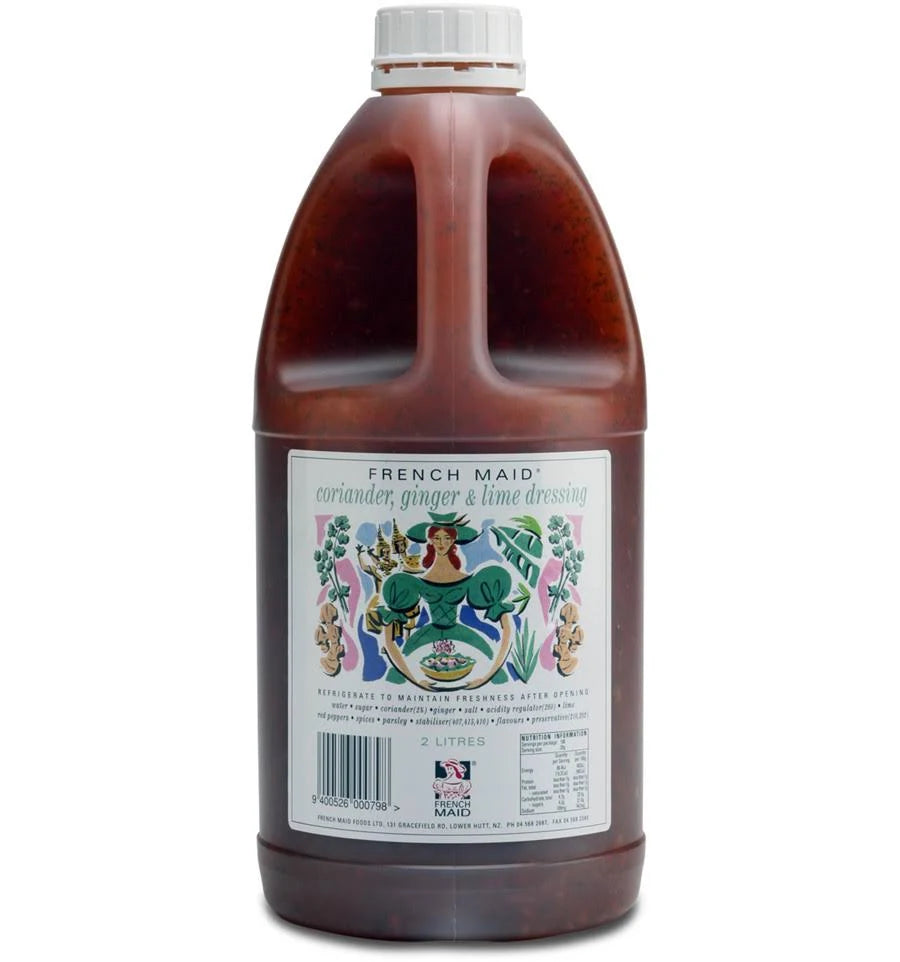 [dress-cgl] Coriander Ginger & Lime Dressing 2L bottle French Maid