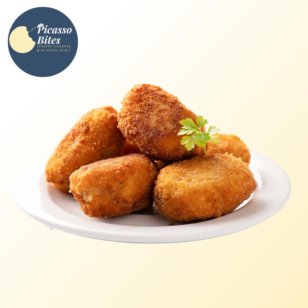 [croquettes-sundriedtomato] Croquettes Sundried Tomato (32g x 155pc) 5kg Carton Frozen Picasso Bites