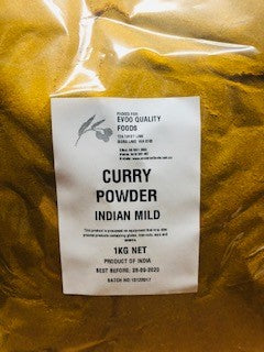 [curryP-Mild] Curry Powder Mild Indian 1kg Bag Evoo QF