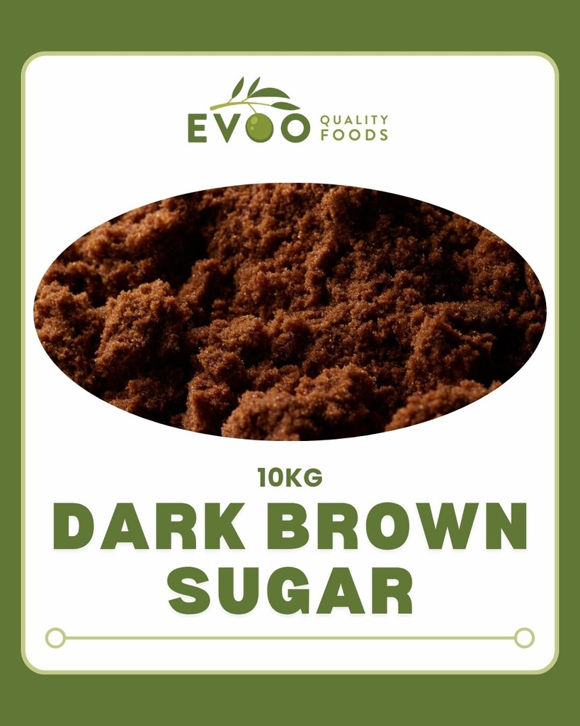 [sugar-dark10kg] Dark Brown Sugar 10kg Bag Evoo QF